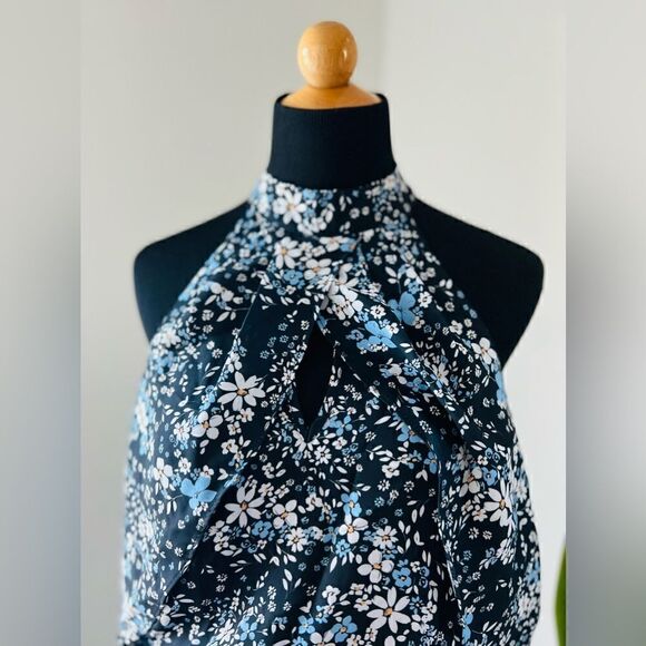 PARKER NWT Cold Shoulder Floral Print Shift Dress style p8e4228pgp Size Small - Picture 7 of 12